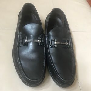 Men’s Black Leather Salvatore Ferragamo Loafer, 13